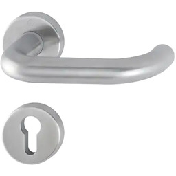 Paris - Komplet klamek drzwiowych na szyldzie okrągłym