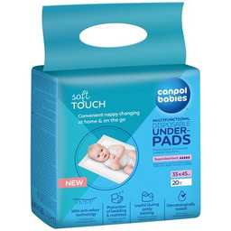 Canpol Podkłady higieniczne Soft Touch 78/009, 20 sztuk