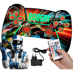 Pad PS5 Kontroler lampa Samochody personalizowana Led Wyścigi