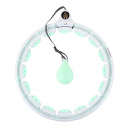 HHW06 Hula Hop Green Z Wypustkami I Obciążnikiem