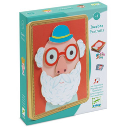 Magnetyczne puzzle dla dzieci drewniane Inzebox 39 elementów