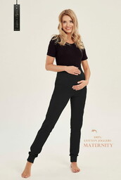 Spodnie ciążowe 3058 czarne