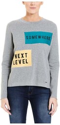 sweter BENCH - Jumper Badges Winter Grey Marl