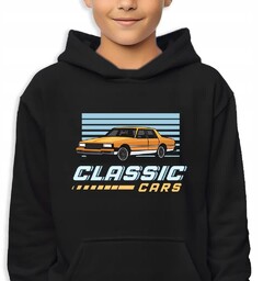 Bluza Dziecięca Z Kapturem 164 Cm Classic Cars