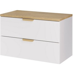 COMAD Szafka podumywalkowa ASTER WHITE z blatem CREMONA