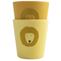Trixie Baby Zestaw 2 kubków silikonowych Lew
