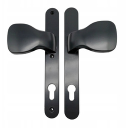 Gałka do furtki z szyldem 247×32 mm Antracyt