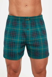 Bokserki bawełmiane Comfort 2266 zielone w kratkę3XL