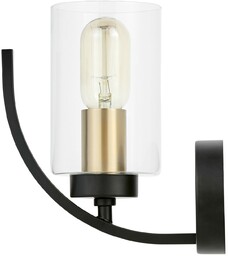 LAMPA ŚCIENNA KINKIET LOFT CZARNO-MOSIĘŻNA MONTEREY W1