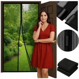 Moskitiera Na Drzwi Balkonowe Zasłona Siatka Kurtyna Magnetyczna