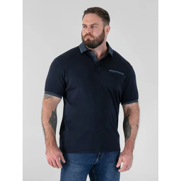 Koszulka Tylko 9XL Polo z Kieszonką Granatowa BARRETT-D555