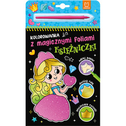 Aksjomat Księżniczki. Kolorowanka z magicznymi foliami, książeczka