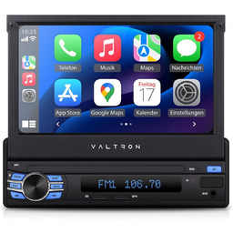 VALTRON FX-750HDS2 radio samochodowe 1-DIN CarPlay odbiornik multimedialny