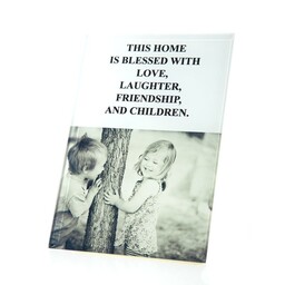 Eurofirany Ramka na zdjęcia 12x1x18 biała napisy dzieci