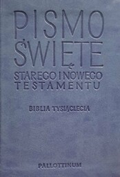 Biblia Tysiąclecia mała miękka Travel ekoskóra jasnoniebieska