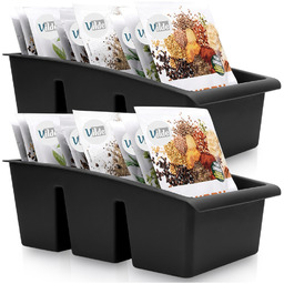 Pojemnik organizer na przyprawy czarny 25x15x9 cm 2