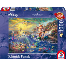 Schmidt, puzzle, Disney, Thomas Kinkade, Mała Syrenka, 1000