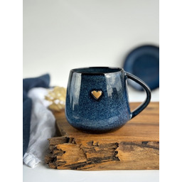 Pakamera Filiżanka beczułka ręcznie robiona z sercem 320
