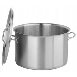 Garnek 15 l średni z podziałka , pokrywą