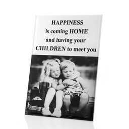 Eurofirany Ramka na zdjęcia 12x1x18 biała napisy dzieci