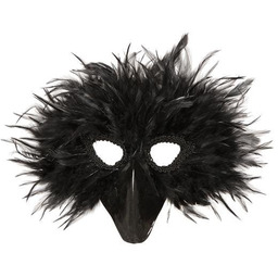 Maska pawia, czarna