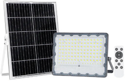 Naświetlacz solarny LED 300W szary z pilotem SLR-21387-300W