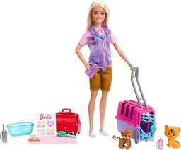 Barbie Ratowniczka zwierząt Zestaw Linia Kariera Opieka nad