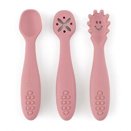 PETITE&MARS Zestaw silikonowych łyżeczek do nauki jedzenia 3