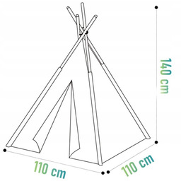 Namiot Dziecięcy Do Pokoju Ogrodu Domek TIPI Wigwam