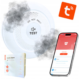 Czujnik Dymu Czadu Tuya Exp: 24/03/2030 Detektor Ognia