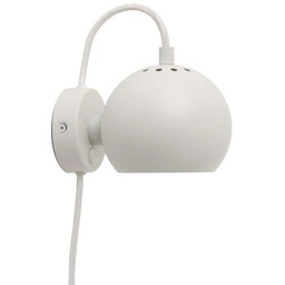 Lampa Ścienna FRANDSEN, Ball Magnet, biały, salon, metal,