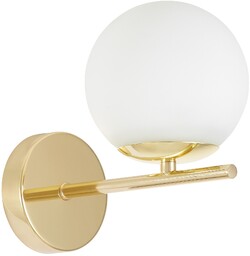 LAMPA ŚCIENNA KINKIET NOWOCZESNY KLASYCZNY ZŁOTY LEDO W1