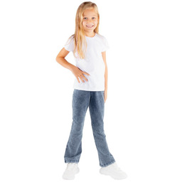 Dziewczęce spodnie dzwony dekatyzowane niebieskie Tup Tup