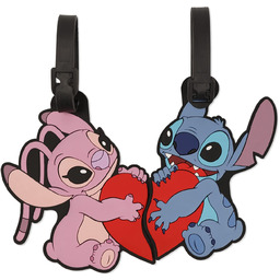 Disney Lilo and Stitch Etykiety bagażowe (niebieskie, różowo-czerwone)