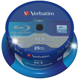 Płyta Blu-ray (BD-R) Verbatim 25GB 25szt (cake 25)