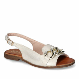 Sandały Lewski 3230 Złote przecierane