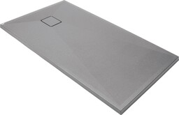 DEANTE Brodzik granitowy prostokątny 140x70x4,5cm CORREO szary metalik