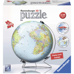 Puzzle 3D 540 elementów. Globus Ravensburger