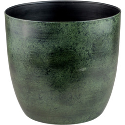 Osłonka metalowa Alano zielona 27 x 28 cm