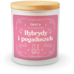 Świeca o zapachu hybrydy i pogaduszek - świeczka