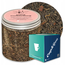 Herbata czerwona pu-erh TRUSKAWKOWY o smaku truskawkowym PREMIUM
