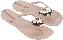 Klapki japonki damskie różowe z sercem basenowe Ipanema