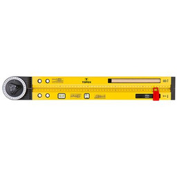 Kątomierz nastawny z poziomicą 500 mm, 2 libelle,