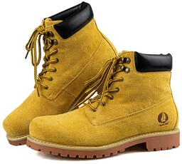 Trapery buty trekingowe męskie żółte Captain Mike 42