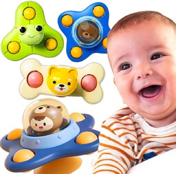 RENEW FORCE Zestaw 3 Fidget Spinner z przyssawką