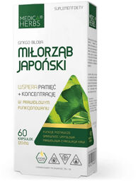 Medica Herbs Miłorząb japoński, 60 kapsułek