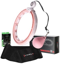 ZESTAW HULA HOP MAGNETYCZNY PINK HHM15 Z LICZNIKIEM