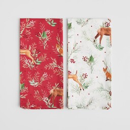 Komplet Ścierek Wildero 45x65 cm z motywem zwierząt