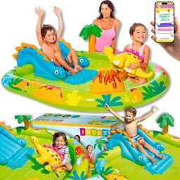 Basen Dmuchana Zjeżdzalnia Ogrodowa Intex Plac Zabaw