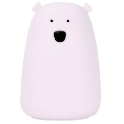 Rabbit & Friends Lampka silikonowa L Miś (lawendowy)